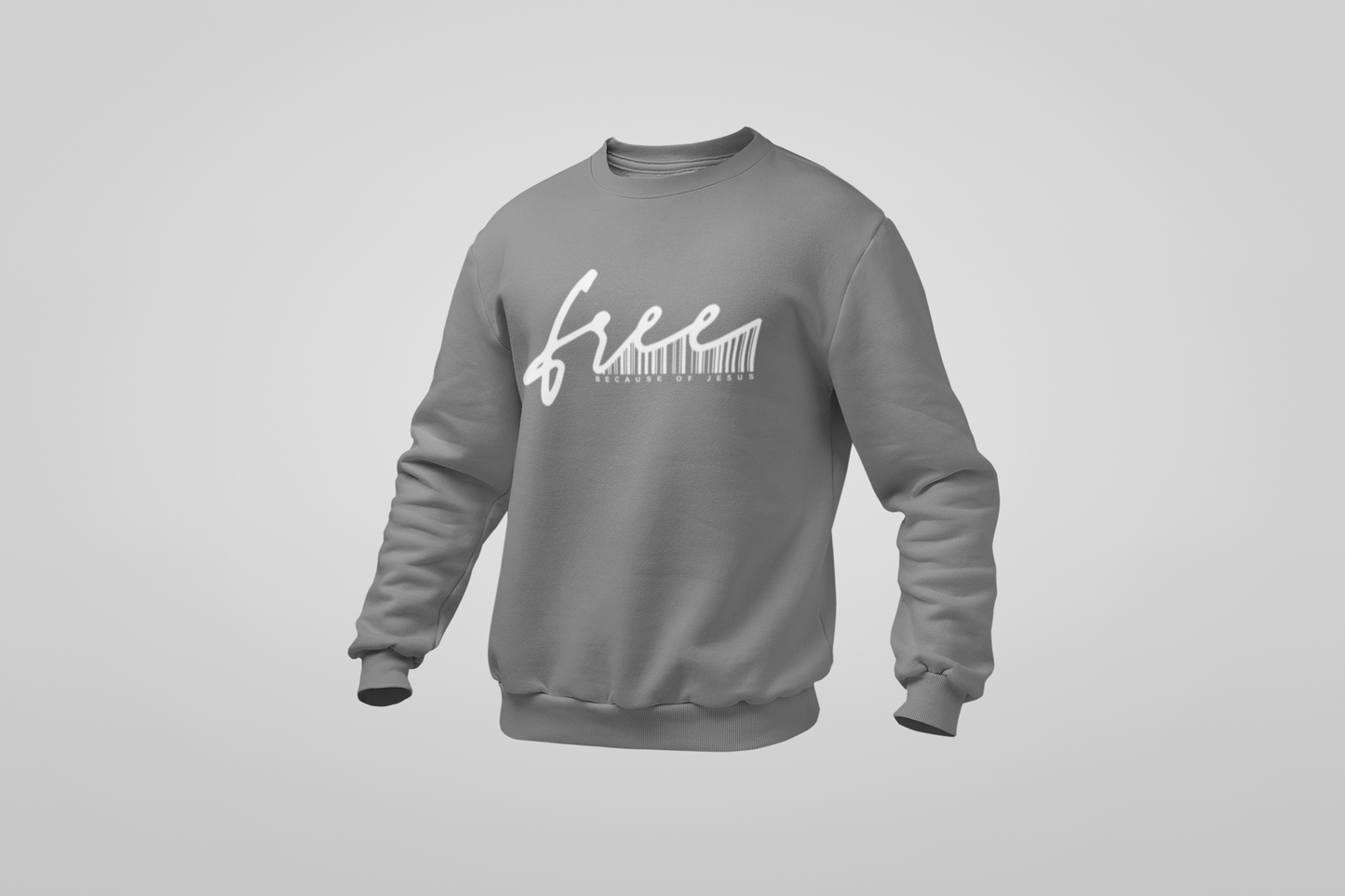 Youth Free Because Of Jesus Sweatshirt